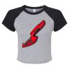 Women's Micro Rib Raglan Baby Tee Thumbnail