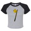 Women's Micro Rib Raglan Baby Tee Thumbnail