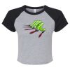 Women's Micro Rib Raglan Baby Tee Thumbnail