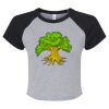 Women's Micro Rib Raglan Baby Tee Thumbnail