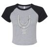 Women's Micro Rib Raglan Baby Tee Thumbnail