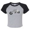 Women's Micro Rib Raglan Baby Tee Thumbnail