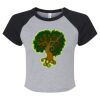 Women's Micro Rib Raglan Baby Tee Thumbnail