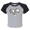 Women's Micro Rib Raglan Baby Tee Thumbnail