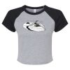 Women's Micro Rib Raglan Baby Tee Thumbnail