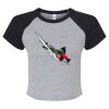 Women's Micro Rib Raglan Baby Tee Thumbnail