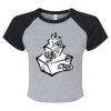 Women's Micro Rib Raglan Baby Tee Thumbnail
