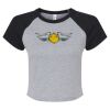 Women's Micro Rib Raglan Baby Tee Thumbnail