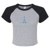 Women's Micro Rib Raglan Baby Tee Thumbnail