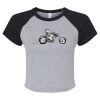 Women's Micro Rib Raglan Baby Tee Thumbnail
