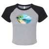 Women's Micro Rib Raglan Baby Tee Thumbnail