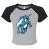 Women's Micro Rib Raglan Baby Tee Thumbnail