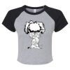 Women's Micro Rib Raglan Baby Tee Thumbnail