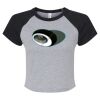 Women's Micro Rib Raglan Baby Tee Thumbnail