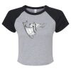 Women's Micro Rib Raglan Baby Tee Thumbnail