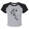 Women's Micro Rib Raglan Baby Tee Thumbnail