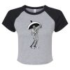 Women's Micro Rib Raglan Baby Tee Thumbnail