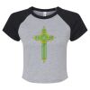 Women's Micro Rib Raglan Baby Tee Thumbnail