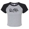 Women's Micro Rib Raglan Baby Tee Thumbnail