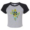 Women's Micro Rib Raglan Baby Tee Thumbnail