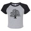 Women's Micro Rib Raglan Baby Tee Thumbnail