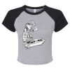 Women's Micro Rib Raglan Baby Tee Thumbnail