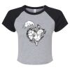 Women's Micro Rib Raglan Baby Tee Thumbnail