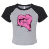 Women's Micro Rib Raglan Baby Tee Thumbnail