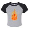 Women's Micro Rib Raglan Baby Tee Thumbnail