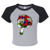 Women's Micro Rib Raglan Baby Tee Thumbnail