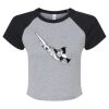 Women's Micro Rib Raglan Baby Tee Thumbnail