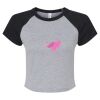 Women's Micro Rib Raglan Baby Tee Thumbnail