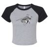 Women's Micro Rib Raglan Baby Tee Thumbnail