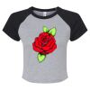 Women's Micro Rib Raglan Baby Tee Thumbnail