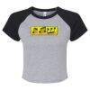 Women's Micro Rib Raglan Baby Tee Thumbnail