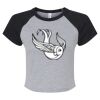 Women's Micro Rib Raglan Baby Tee Thumbnail