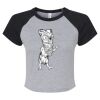 Women's Micro Rib Raglan Baby Tee Thumbnail