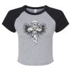 Women's Micro Rib Raglan Baby Tee Thumbnail