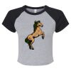 Women's Micro Rib Raglan Baby Tee Thumbnail