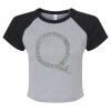 Women's Micro Rib Raglan Baby Tee Thumbnail