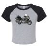 Women's Micro Rib Raglan Baby Tee Thumbnail