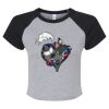 Women's Micro Rib Raglan Baby Tee Thumbnail