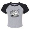 Women's Micro Rib Raglan Baby Tee Thumbnail