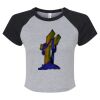 Women's Micro Rib Raglan Baby Tee Thumbnail