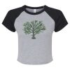 Women's Micro Rib Raglan Baby Tee Thumbnail
