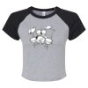 Women's Micro Rib Raglan Baby Tee Thumbnail
