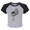 Women's Micro Rib Raglan Baby Tee Thumbnail