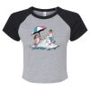 Women's Micro Rib Raglan Baby Tee Thumbnail