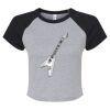 Women's Micro Rib Raglan Baby Tee Thumbnail