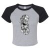 Women's Micro Rib Raglan Baby Tee Thumbnail